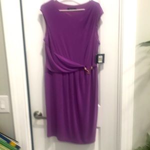 Ellen Tracy size 14 lavender sleeveless dress